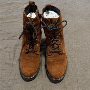 Floyd Brown Suede Lace-Up Boots